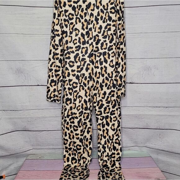 Women's TOPSRANI Lightweight Front Zip Animal Print Onesie XXL - Picture 4 of 4